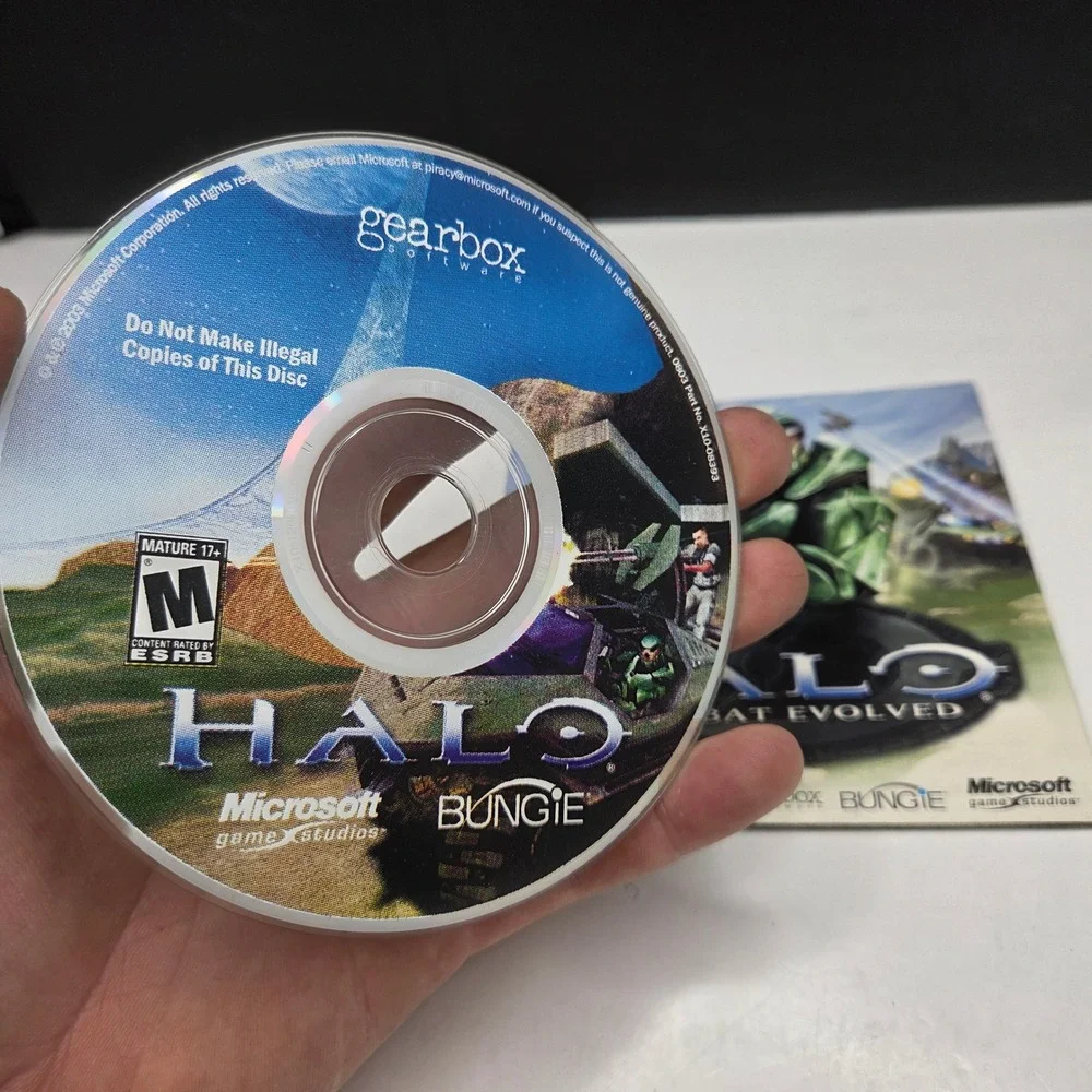 Halo Combat Evolved PC CD-ROM 2003 Video Game Master Chief Gearbox Bungie Vintag